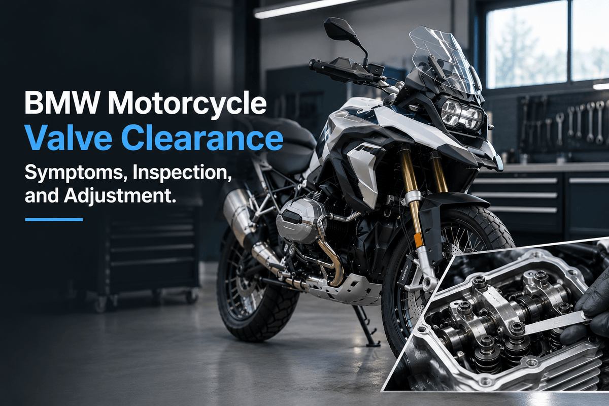 BMW Motorcycle Valve Clearance: Symptoms, Inspection, and Adjustment