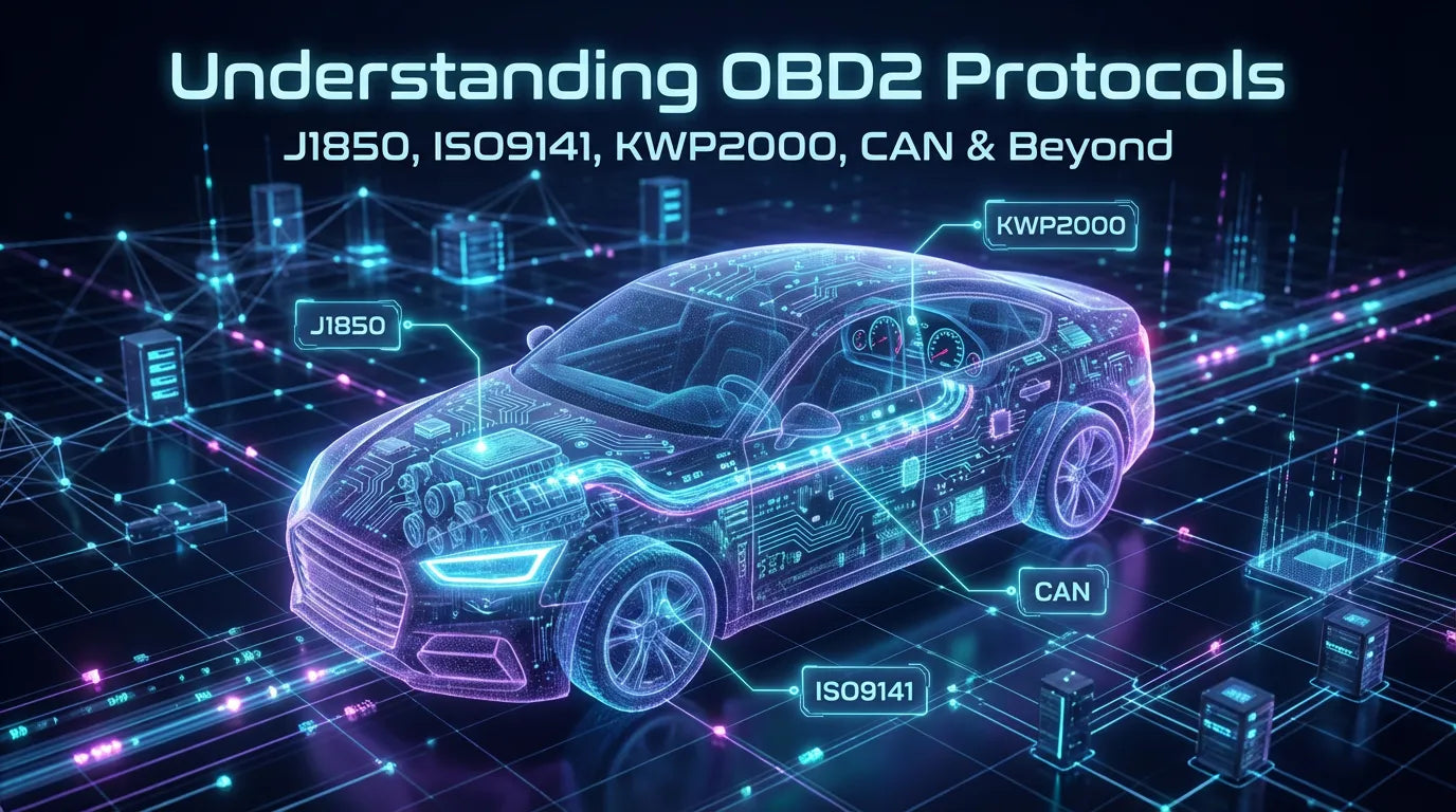 Understanding OBD2 Protocols: J1850, ISO9141, KWP2000, CAN, and Beyond