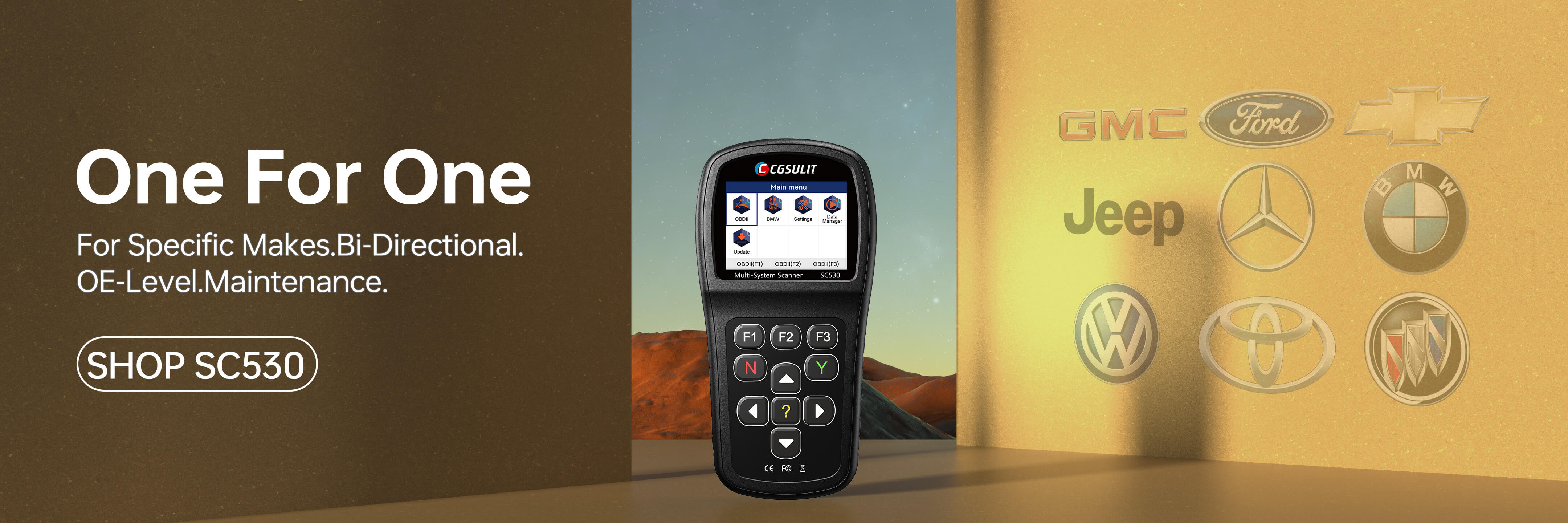 CGSULIT SC530 OBD2 Scanner for specific car make