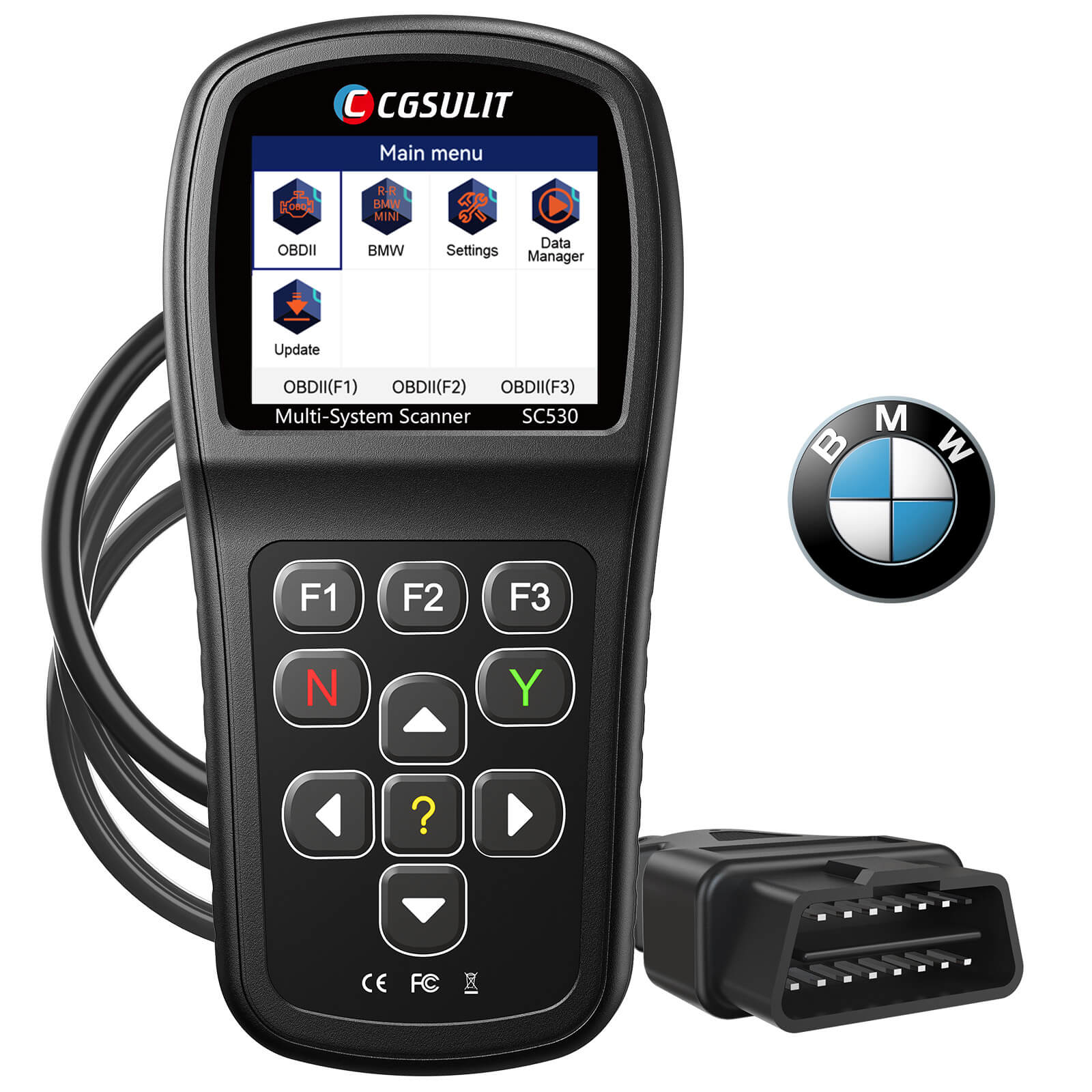 CGSULIT SC530 BMW Scan Tool OBD2 Scanner All-System Bi-Directional