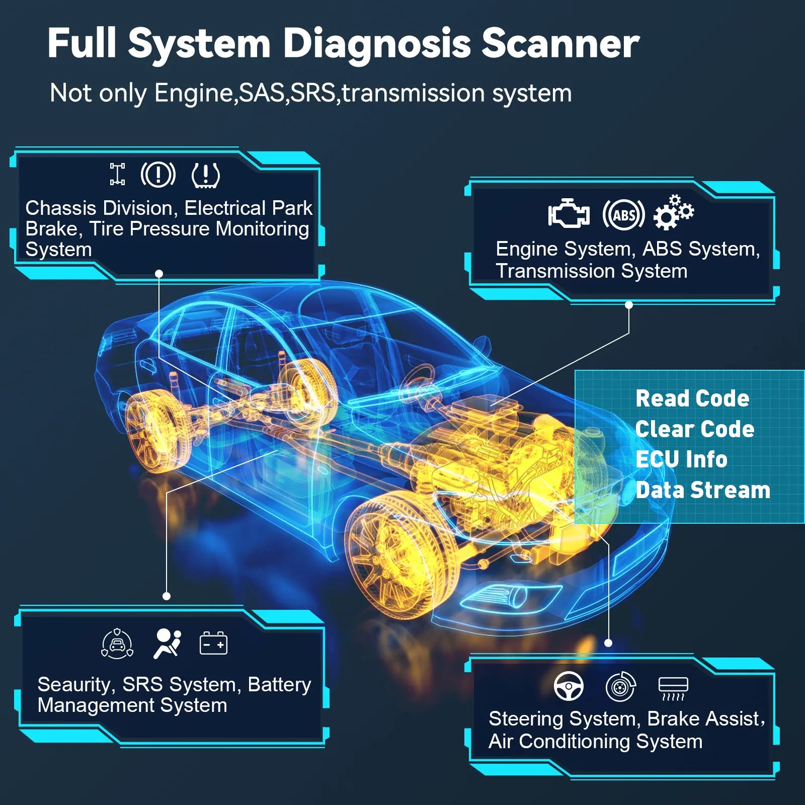 cgsulit sc530 gm scan tool offers full system diagnostic