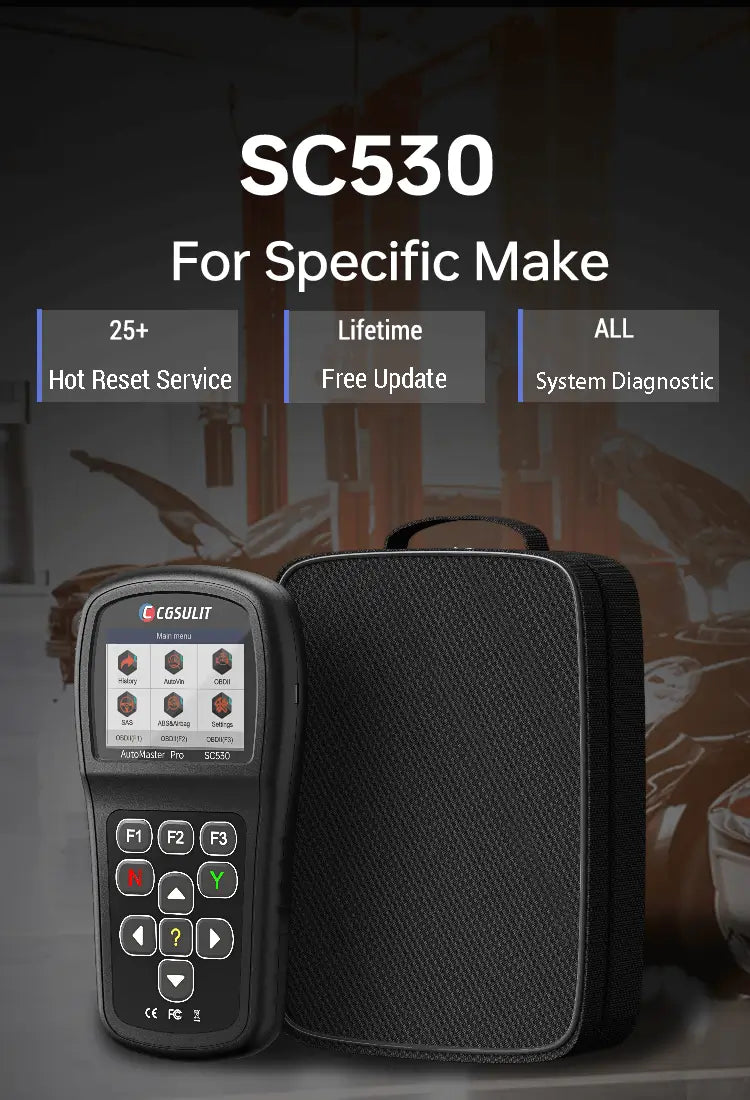 cgsulit sc530 obd2 scanner vehicle specific scan tool