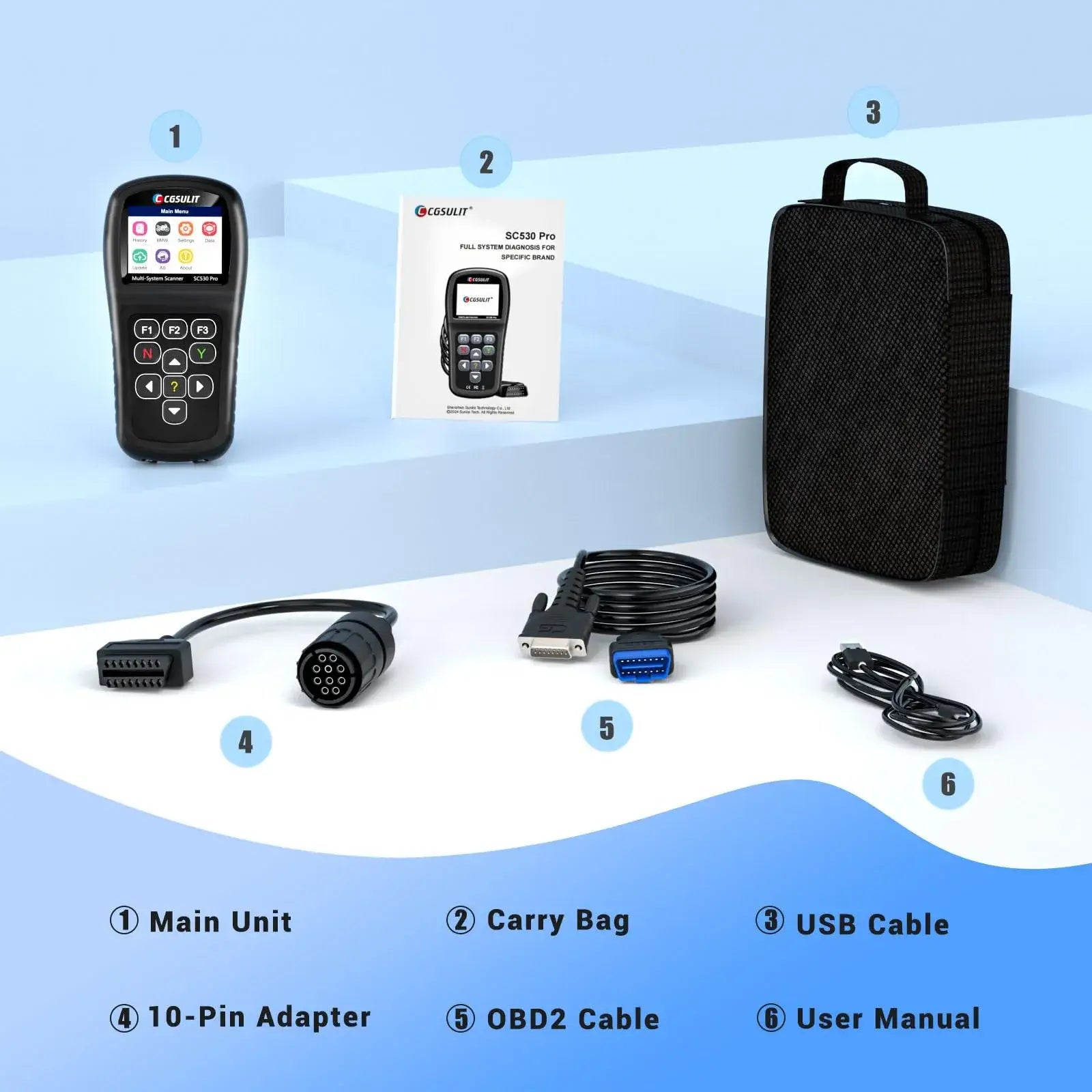 bmw motorcycle diagnostic tool package--cgsulit sc530 pro
