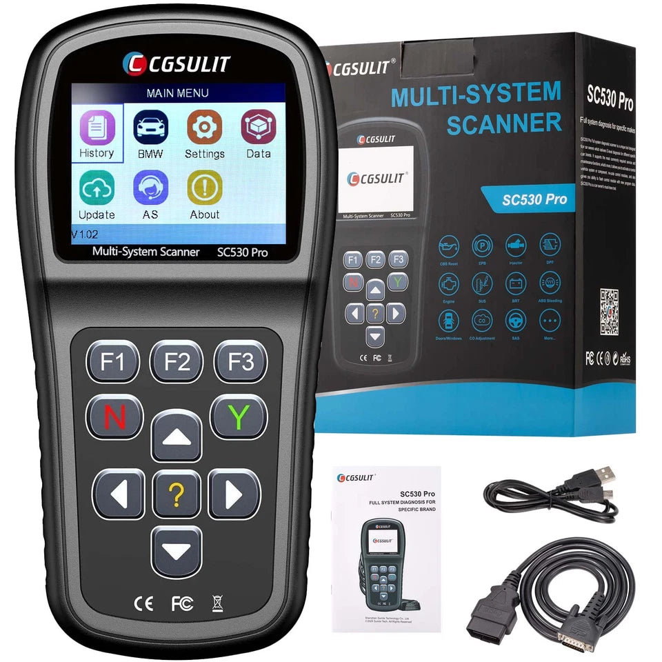 cgsulit sc530 pro bmw scan tool obd2 diagnostic scanner package
