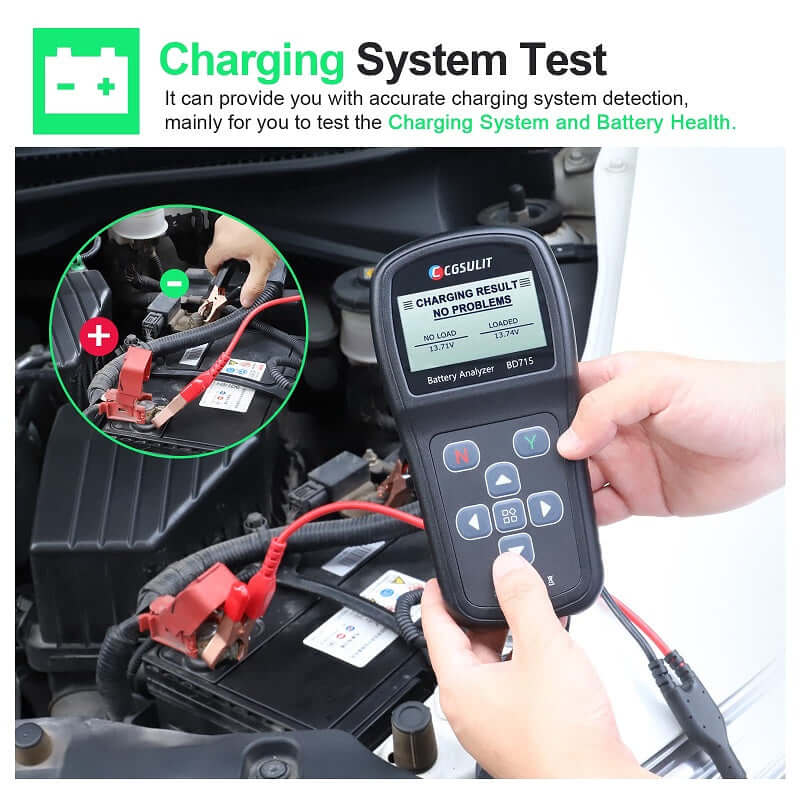 CGSULIT BD715 12V 24V Car Battery Tester Check Charging System