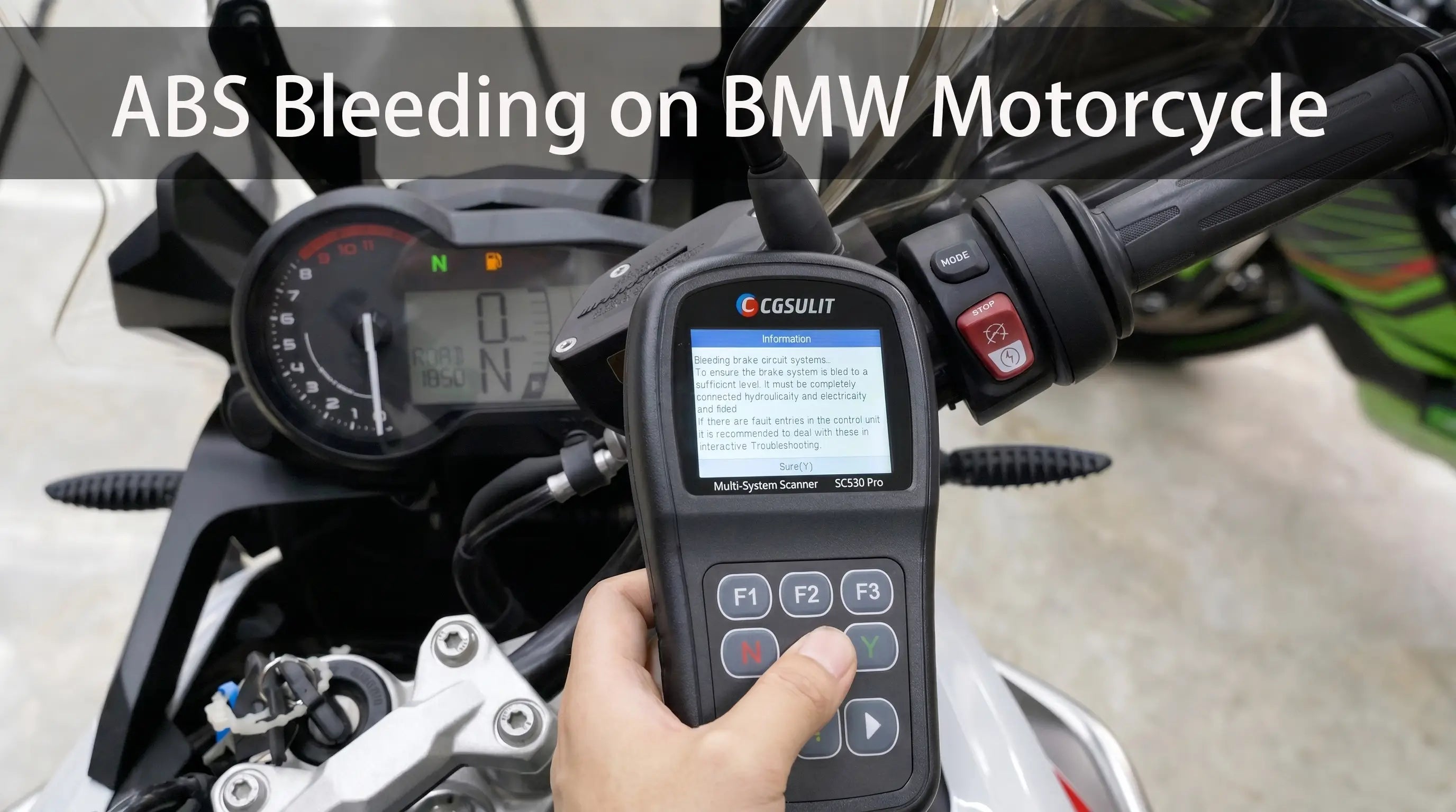 Guide to Bleed ABS Brake on a BMW Motorcycle with OBD2 Scanner 2026