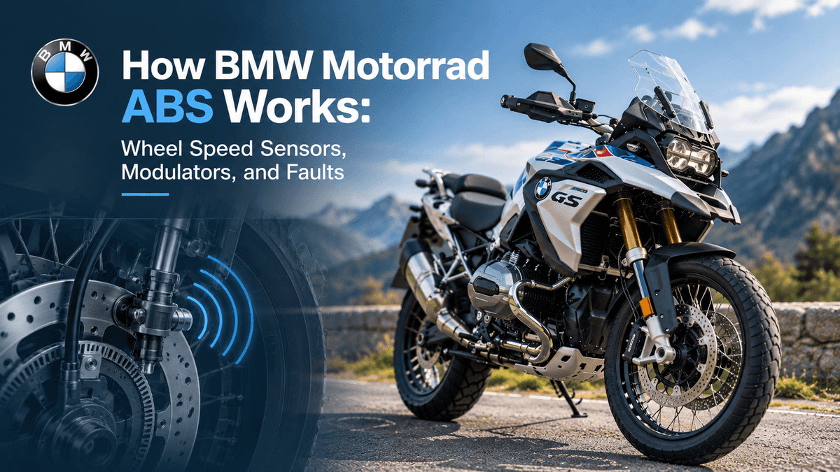 How BMW Motorrad ABS Works: Wheel Speed Sensors, Modulators, and Faults