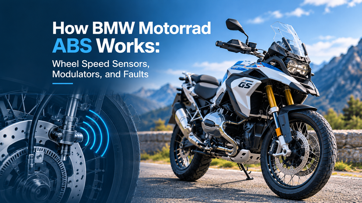 How BMW Motorrad ABS Works: Wheel Speed Sensors, Modulators, and Faults