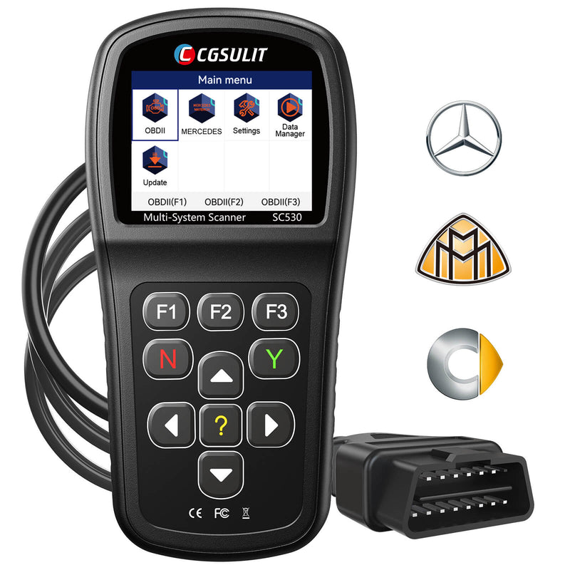 CGSULIT SC530 Mercedes-Benz Full System Bi-directional Scan Tool OE-Level Diagnostic Scanner OBD2 Code Reader