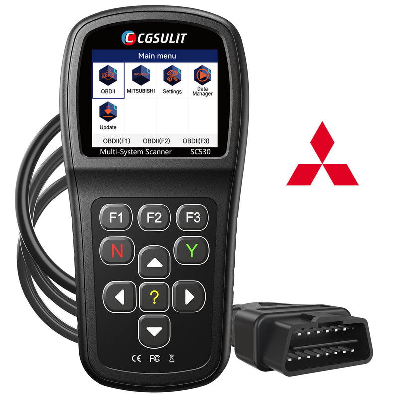CGSULIT SC530 Mitsubishi All Systems Diagnostic Tool OE-Level OBDII Scanner Bi-Directional Scan Tool