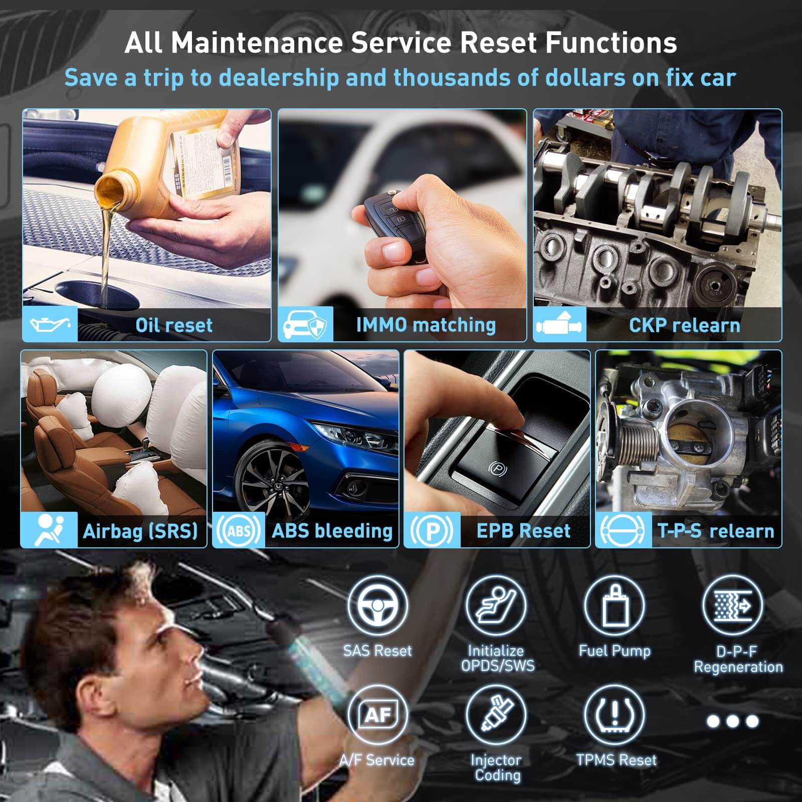 cgsulit sc530 subaru obd2 scanners offers over 25 reset services