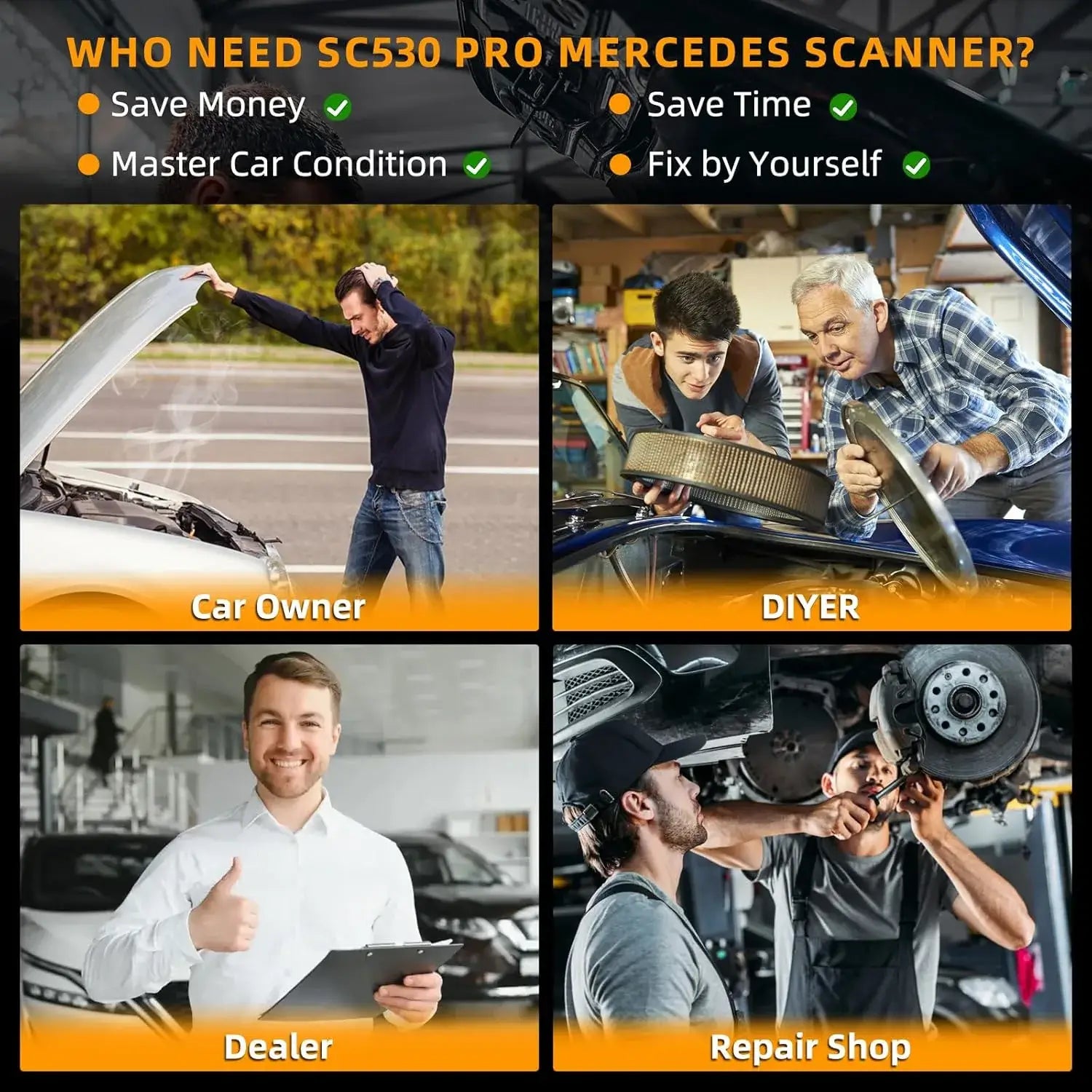 cgsulit sc530 pro mercedes benz scanner designed for mercedes owners, diyers, dealer and repair shop