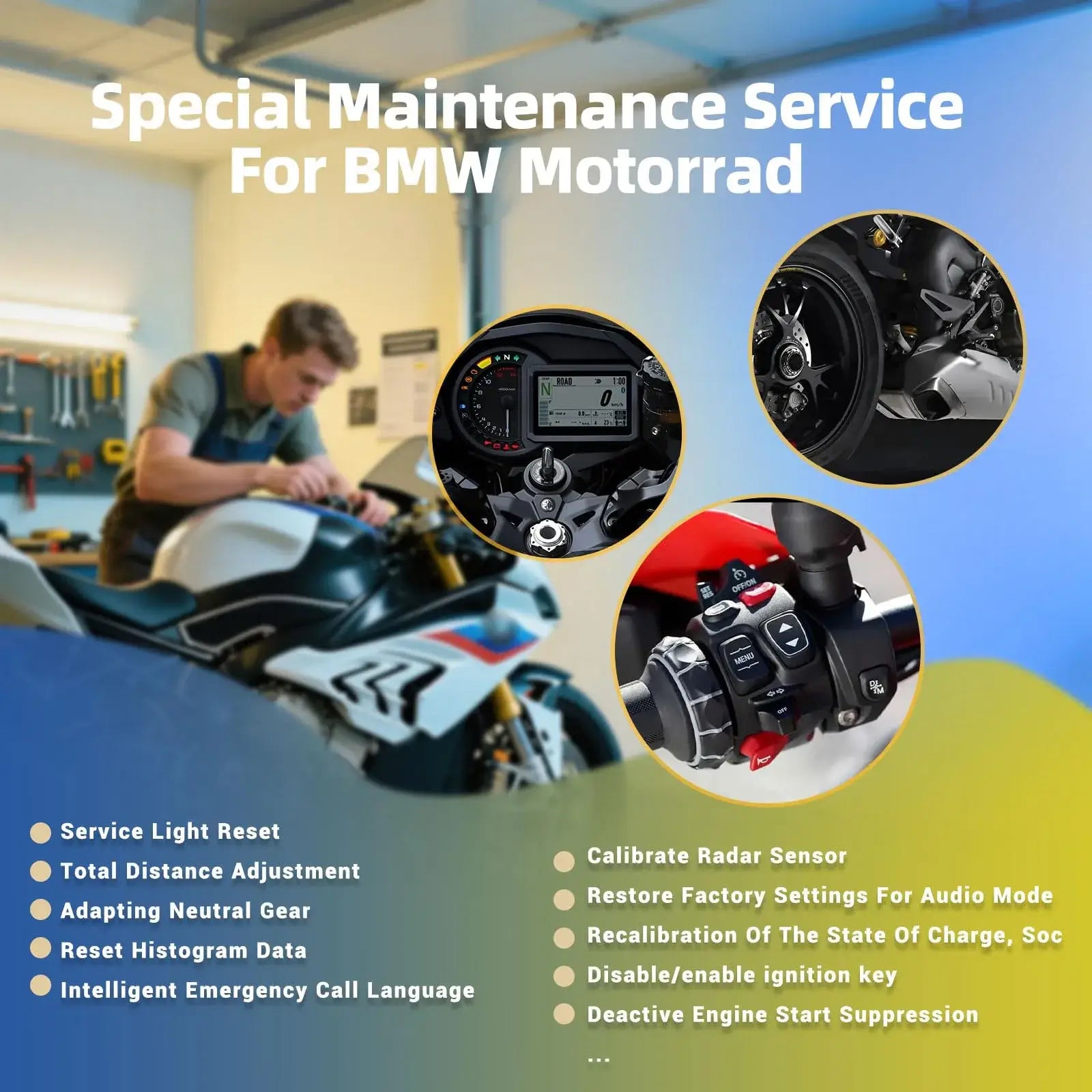 bmw motorcycle diagnostic tool reset services--cgsulit sc530 pro