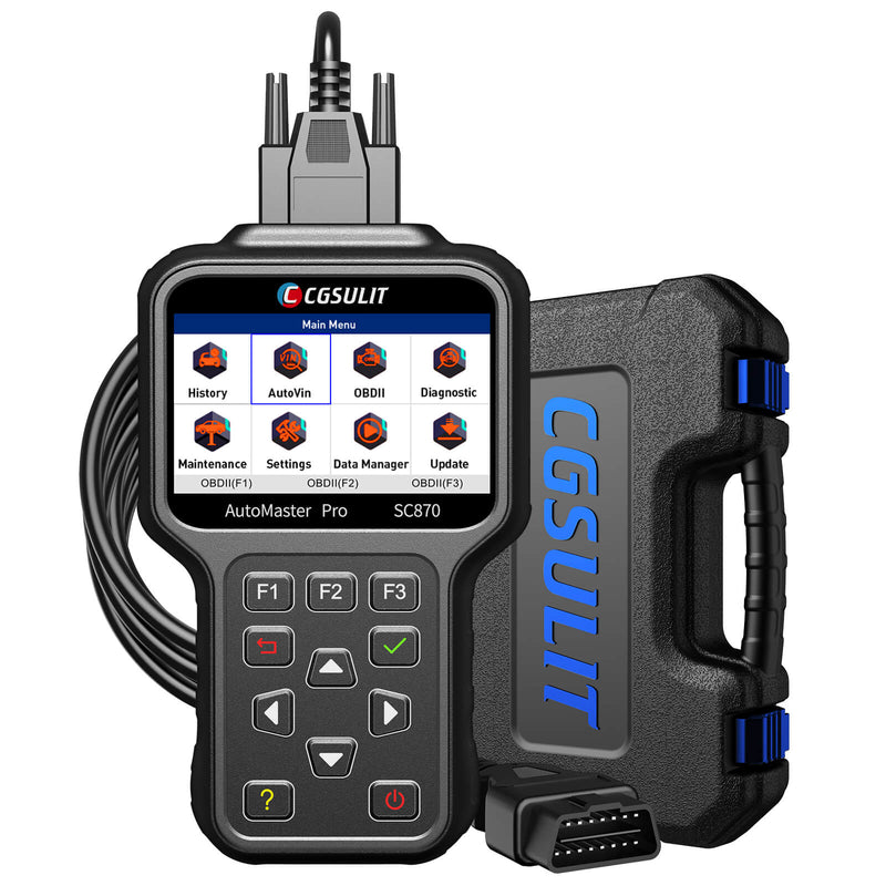 CGSULIT SC870 OBD2 Scanner Full System(ABS, SRS, EPB, Oil and more) Diagnostic Scan Tool, EPB Service Tool & Oil Light Reset Tool, for Worldwide Car Makes.